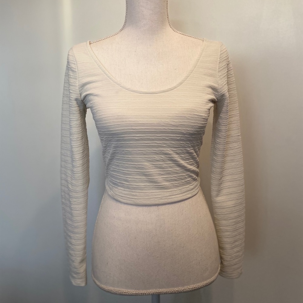 Material Girl- long sleeve crop